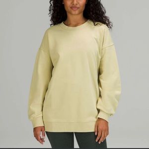 Lululemon oversized pullover yellow size 4